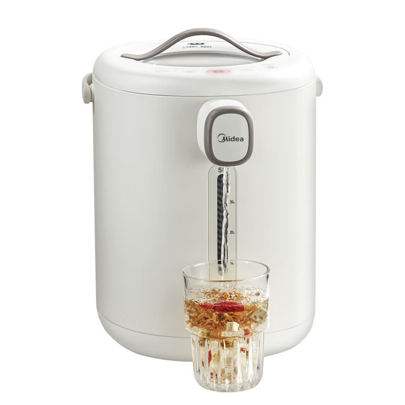 美的(Midea)MK-P11X 电热水瓶 5L(单位:台)浅杏色高清大图