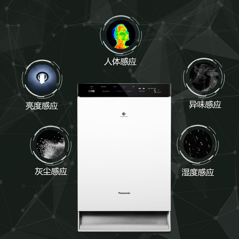 松下(Panasonic)空气净化器F-VXM90C-W3 适用面积51-60㎡ 日本原装进口