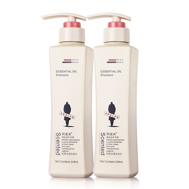 阿道夫洗发乳男女通用轻柔丝滑洗发2瓶248g视频