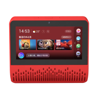 小度在家X6智能音箱百度AI智能屏语音遥控wifi网络小杜音响触屏视频通话蓝牙音箱亲爱的客栈同款 小度在家智能屏-红色