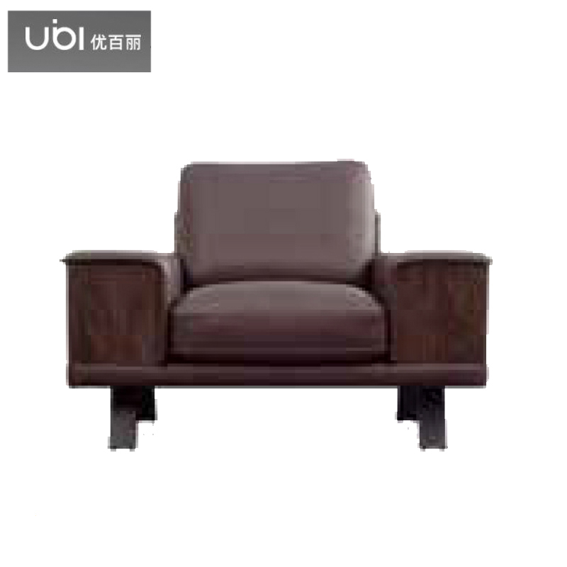 优百丽 F-1801 办公室沙发 办公家具 会客接待 现代简约家具 颜色尺寸可定制 单人位（西皮）