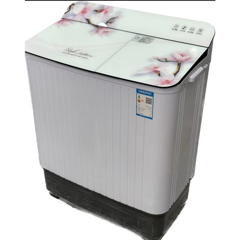 扬子xpb88120s桃花粉双桶双缸洗衣机四喷瀑布洗涤模式