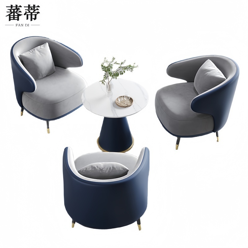 蕃蒂 沙发一桌三椅套高清大图