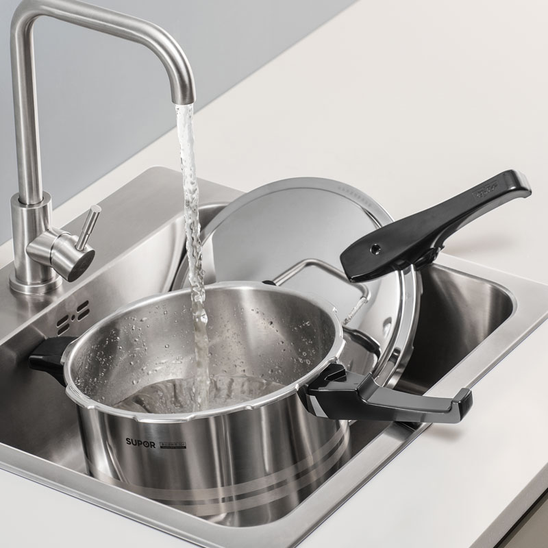 苏泊尔(Supor)好帮手304不锈钢大容量压力锅高压锅快锅双重安全易开合YS24ED燃气电磁炉通用