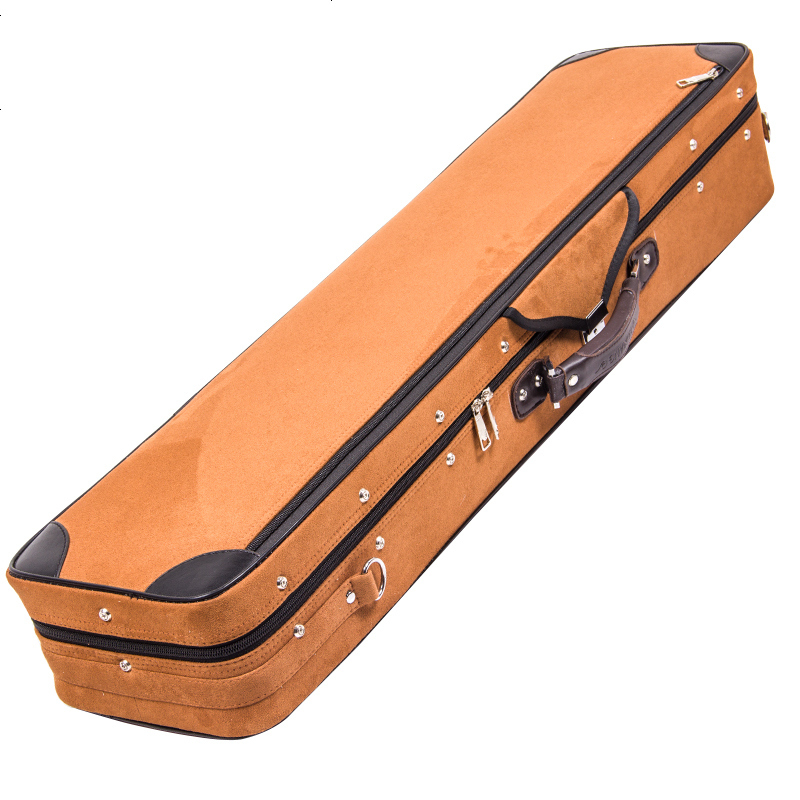 梵巢二胡盒鹿皮绒布料乐器配件二胡盒子箱子携带方便防压肩背手提防潮