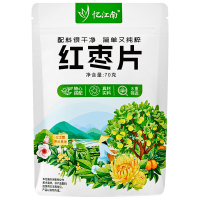 忆江南红枣片大片无核煲汤泡水即食枸杞花茶袋装红枣片70g