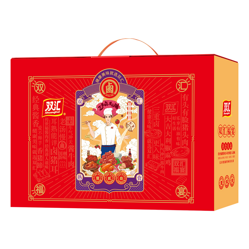 WT双汇熟食卤味礼盒168型-双汇福宴