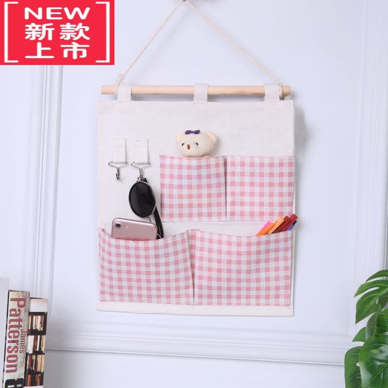 可莉允挂墙收纳袋置物墙上壁挂收纳挂袋悬墙挂式挂袋床头小号饰品门后图片