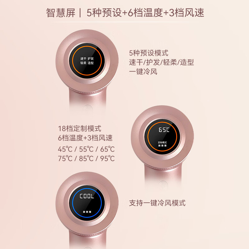 飞利浦 高速吹风机 BHD737 水光粉高清大图