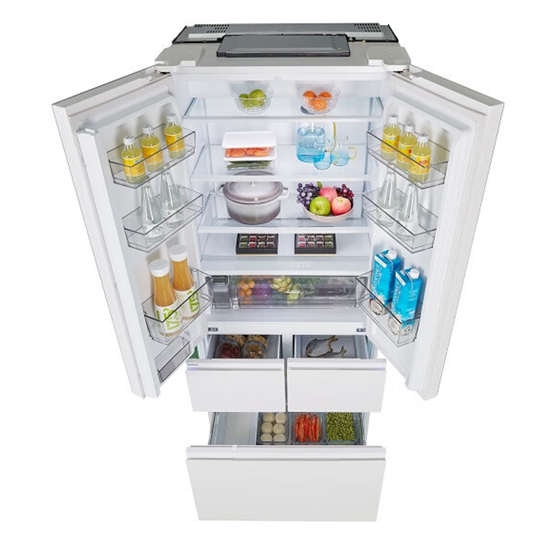 松下(Panasonic)多门冰箱460L 一级能效 纳诺怡除菌净味超薄 零嵌入式变频电冰箱 NR-W472BX-W高清大图