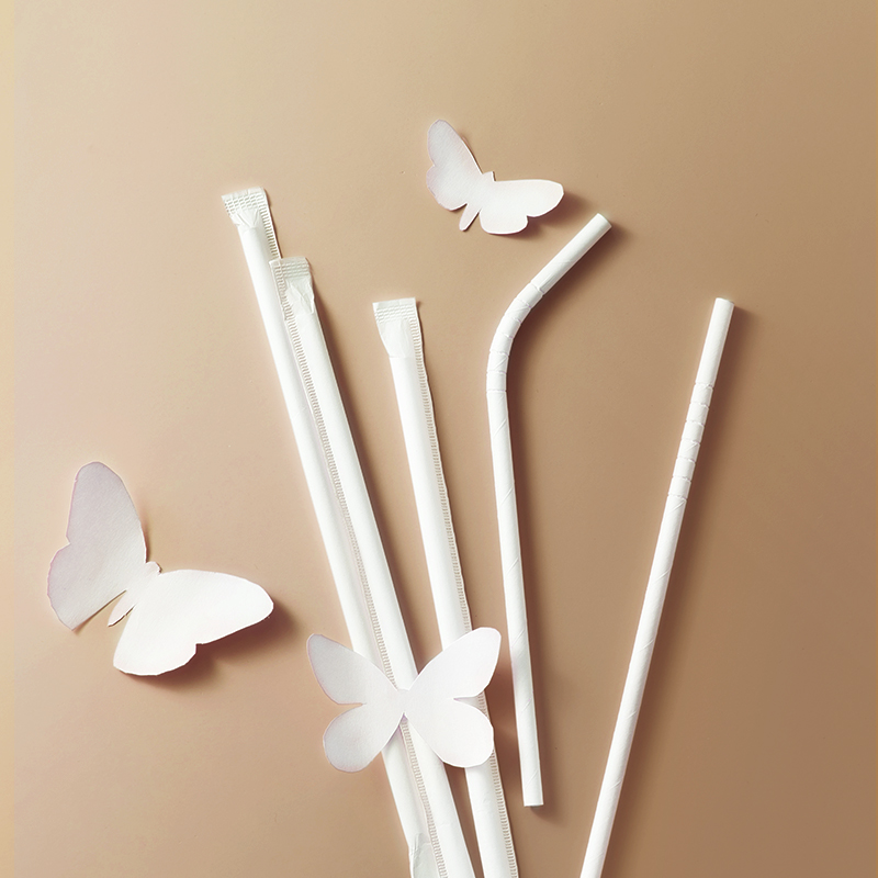 茶花311002 50支/包 独立纸包可弯纸吸管高清大图