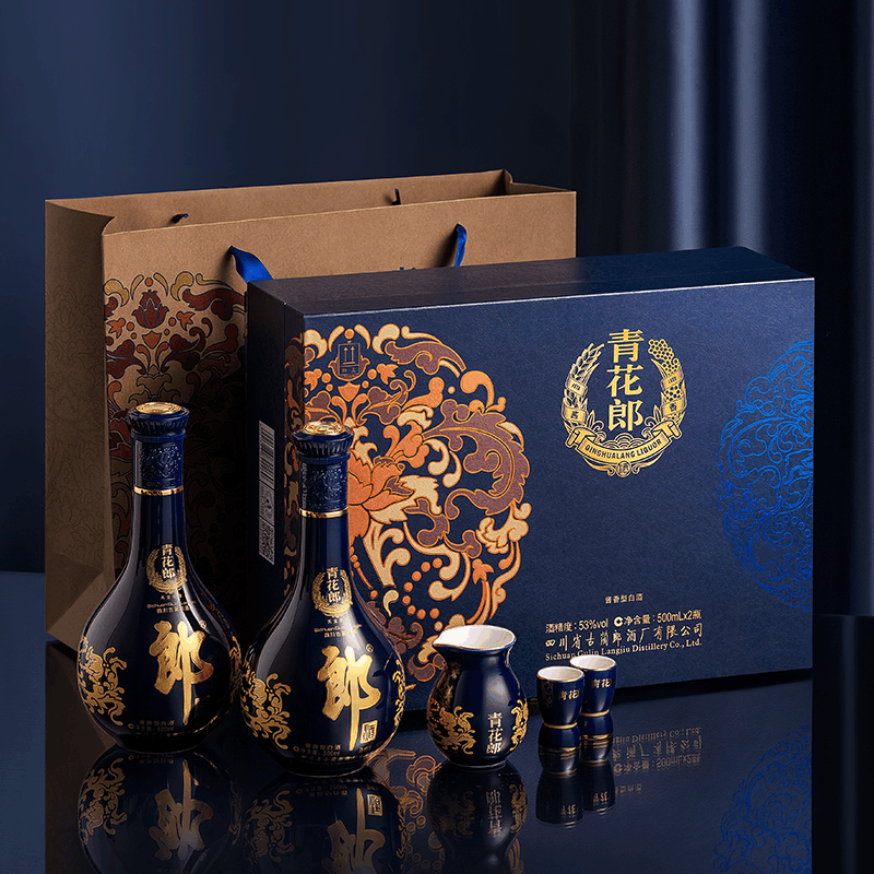 53度郎牌郎酒（双瓶礼盒 装） 甄选礼盒]郎酒郎牌