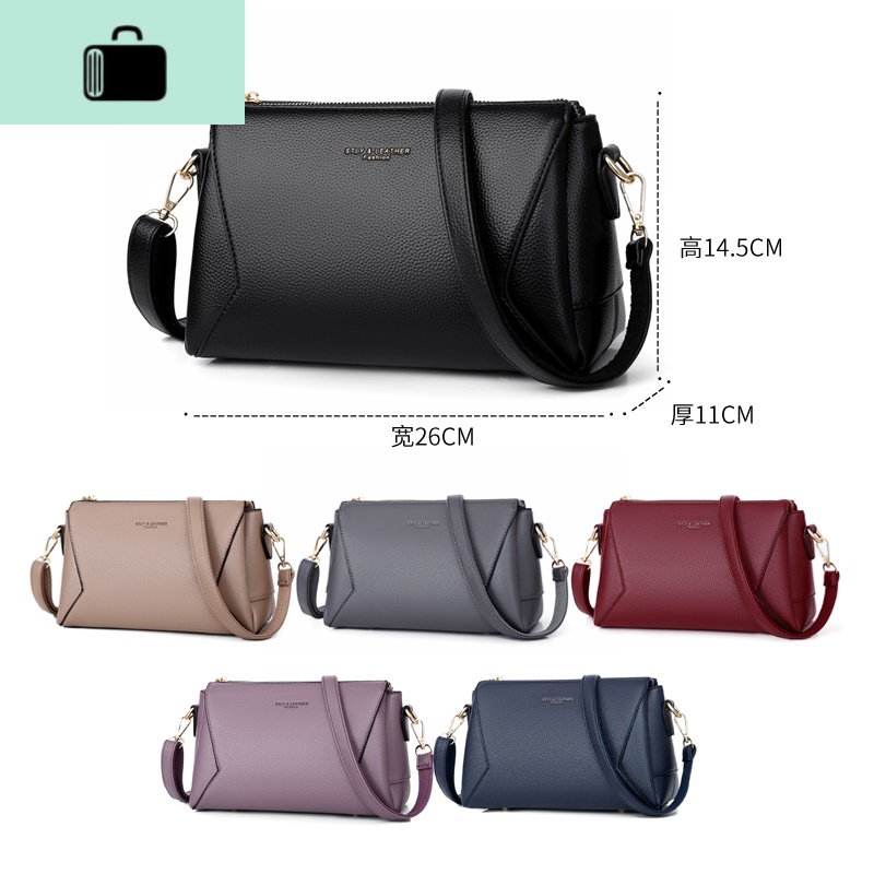 包包女包新款2020时尚斜跨包百搭中年妈妈包大容量单肩斜挎小包潮NEWLAKE高清大图