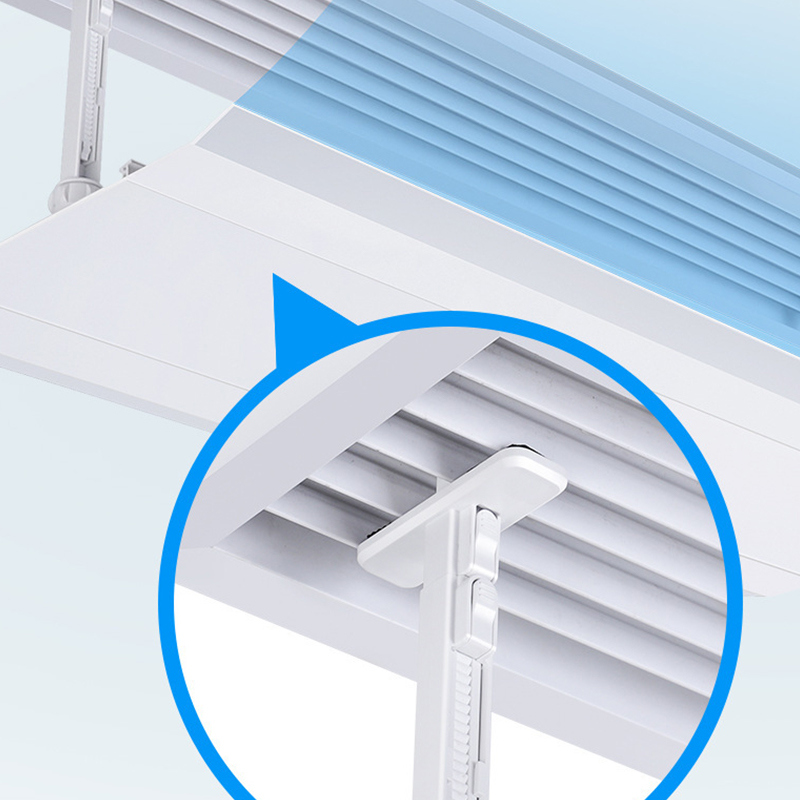 安盟臣AMC2172中央空调支架款挡风板塑钢通用200*600mm 白色高清大图