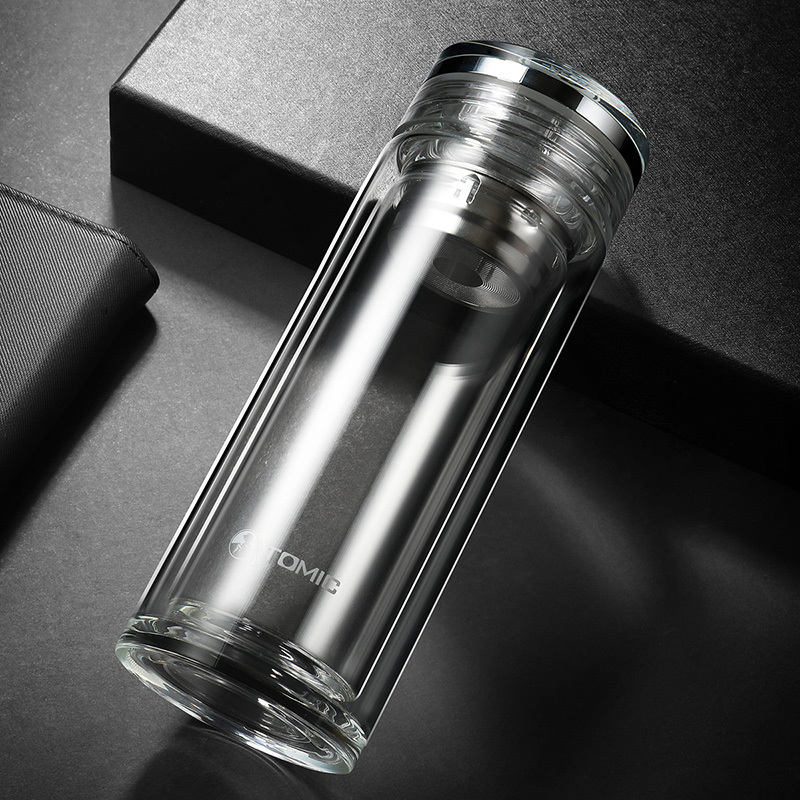 特美刻玻璃杯 双层玻璃水杯子泡茶杯 350ML 透明TGL1200