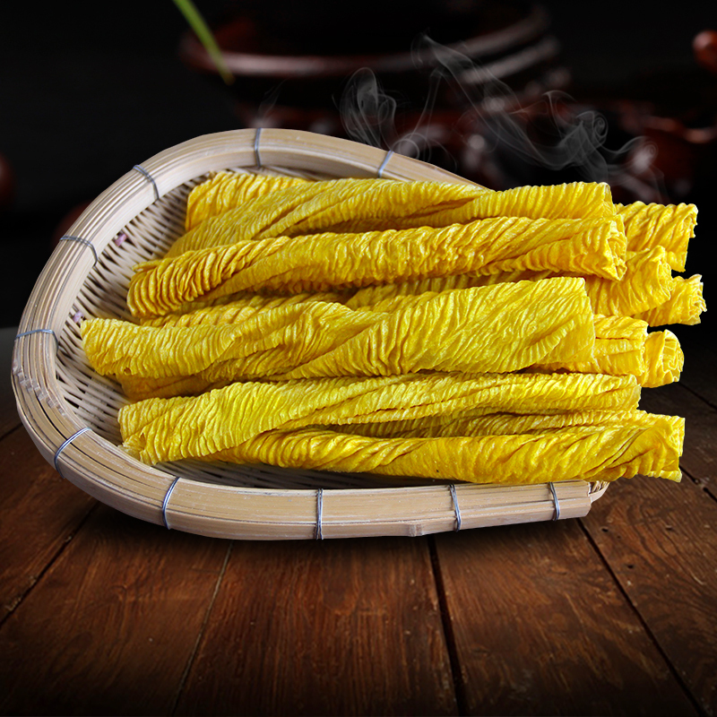 土家爱黄豆皮儿300g绿包装豆腐皮丝干豆皮恩施特产干货油豆皮批发豆制品蛋白肉腐竹凉拌菜