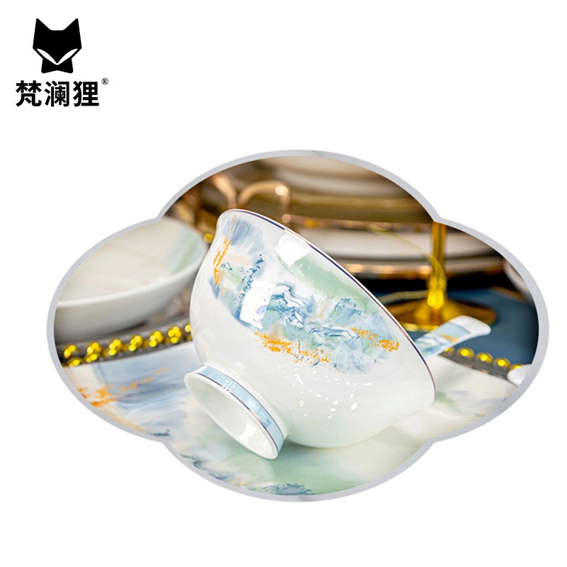 梵澜狸水墨风云餐具套装CC59 套高清大图