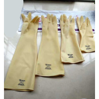 冠桦 橡胶手套60cm-黄色(单位:双)