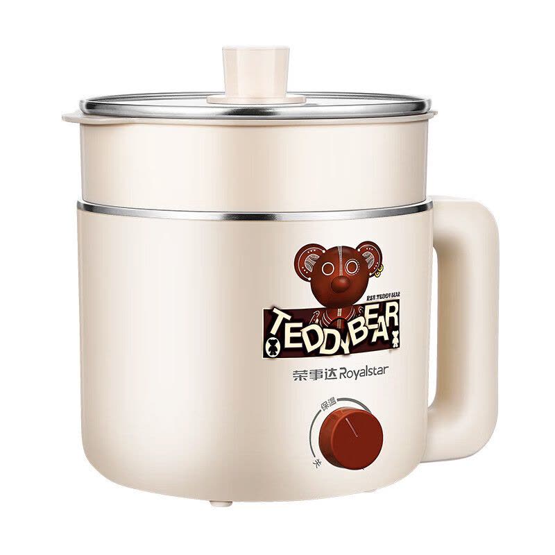 荣事达(Royalstar)RHG-MN15PJ多用途电煮锅家用学生小电锅电火锅 蒸煮一体蒸屉电蒸锅不锈钢图片