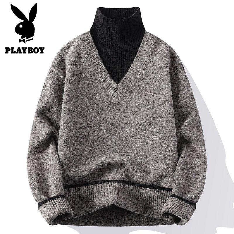 花花公子新款【新款】2025年秋冬半高领针织毛衣男群文件11.30_667高清大图