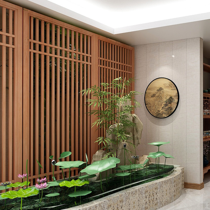 实木屏风隔断玄关格栅定制 加粗加厚加密 格栅墙办公室茶楼餐厅过道