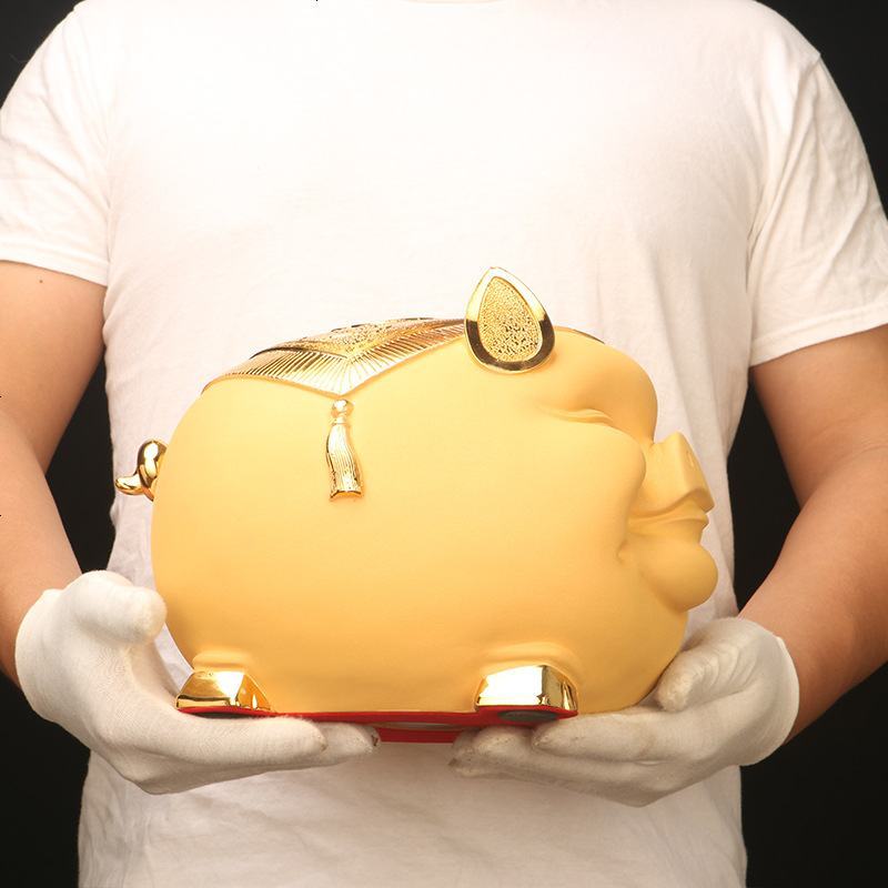 超大号金存钱罐特大号储蓄罐大容量储钱罐创意高档摆件开业礼品