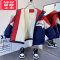可莉允男童加绒外套2022新款潮儿童秋冬装冲锋衣服宝宝洋气风衣加厚棉服