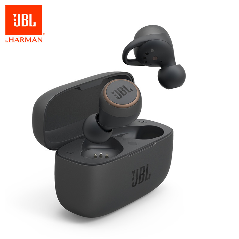 JBL LIVE300TWS真无线蓝牙耳机音乐运动耳机HIFI智能入耳式耳麦 冷峻黑