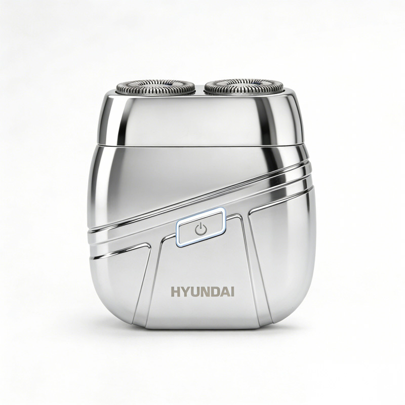 HYUNDAI 全金属双头电动剃须刀 -YS805 电镀银