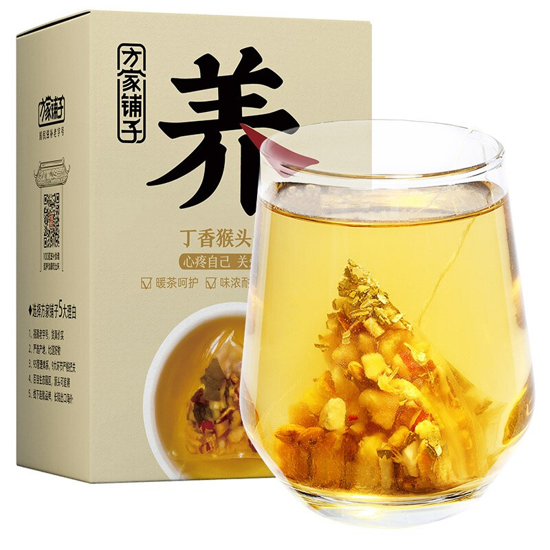 方家铺子 丁香猴头菇茶100g 组合花草茶袋泡养生茶