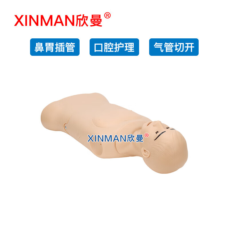 欣曼 高级鼻胃插管及口腔护理模型人 鼻饲模型XM-BWGA高清大图