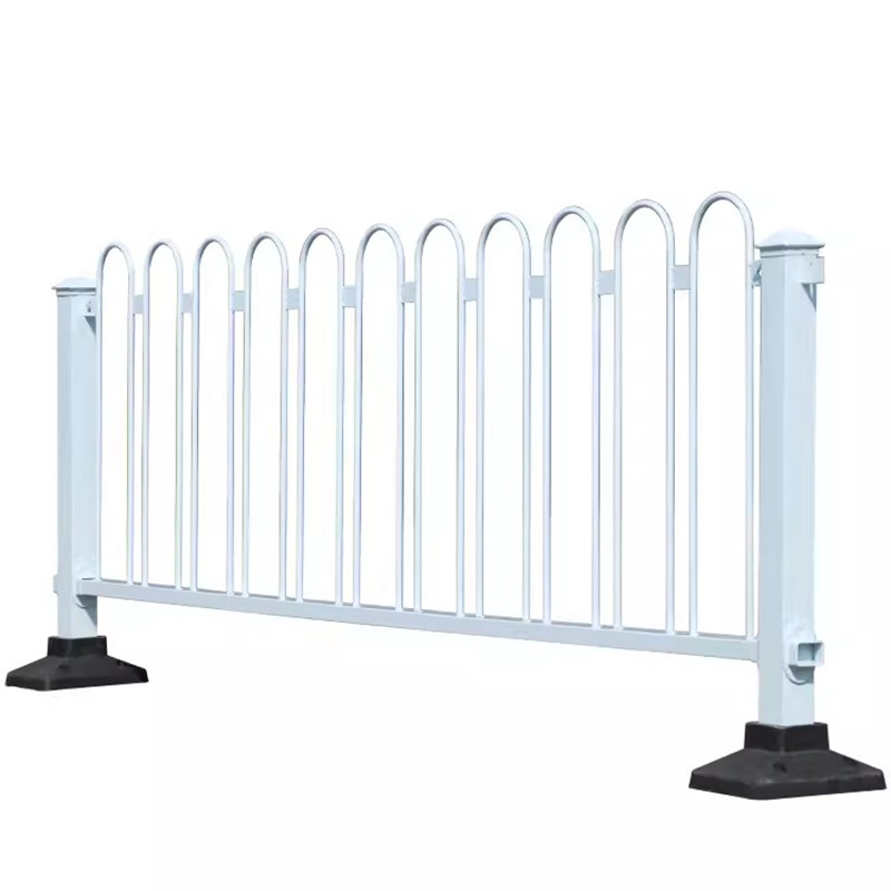 迅迈 京式护栏0.6*3m 1个底座+1根立柱+1片护栏 市政护栏道路交通隔离围栏公路人行道栅栏防撞栏杆城市安全隔离带