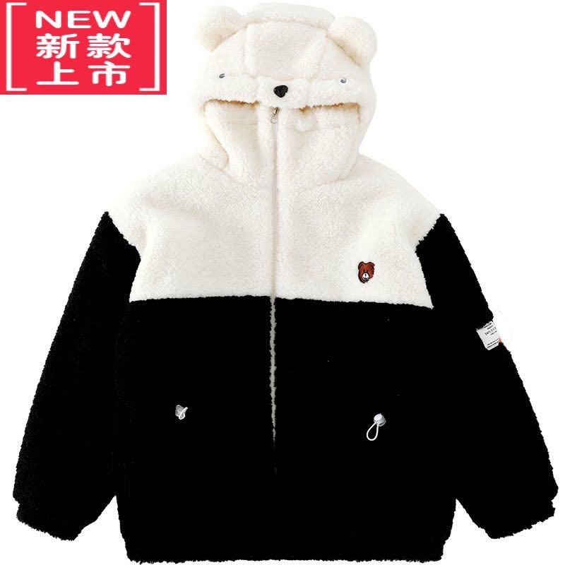 可莉允大女童秋冬装外套2022新款洋气12女孩冬季夹棉加厚棉服15岁女装潮图片