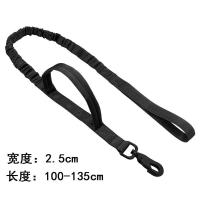 宠物户外项圈战术尼龙中大型犬用狗脖圈狗狗脖套金毛马犬德牧颈圈 牵引绳黑 通用型 L-大型