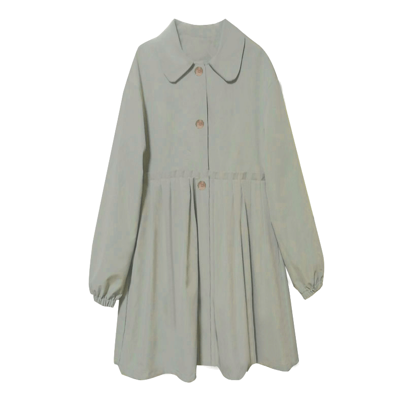 迪鲁奥(DILUAO)孕妇装秋装外套风衣女中长款2021新款时尚款秋冬季韩版宽松大码孕妇上衣图片