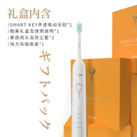 日本狮王极智柔力SMART KEY磁悬浮声波自动防水充电式软毛电动牙刷极智白色
