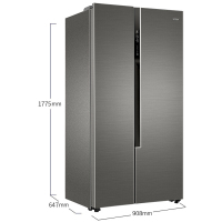 [二手][尾货机]Haier/海尔520升双门对开家用电冰箱 风冷无霜超薄机身保鲜净味多路送风90°悬停门BCD-520WDPD
