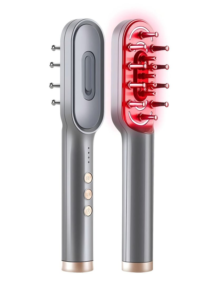 K-SKIN 光束健发梳微电流多功能按摩仪器护发梳按摩梳头皮彩光发际线KD3806高清大图