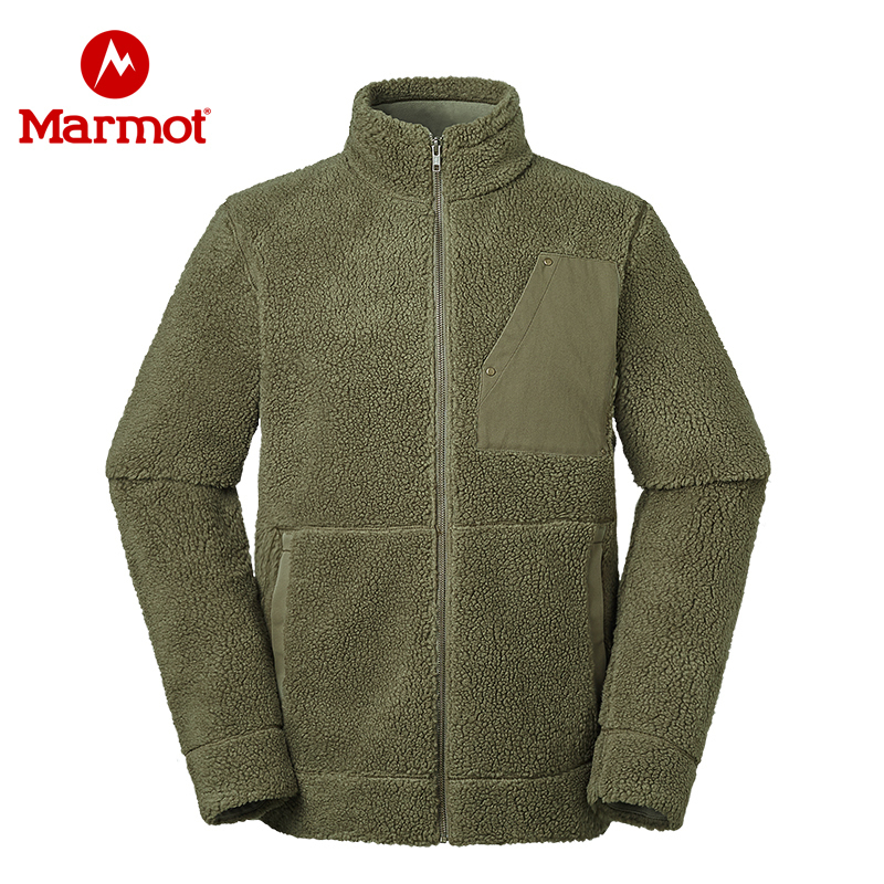 Marmot/土拨鼠 男子 户外保暖长毛绒面料休闲夹克