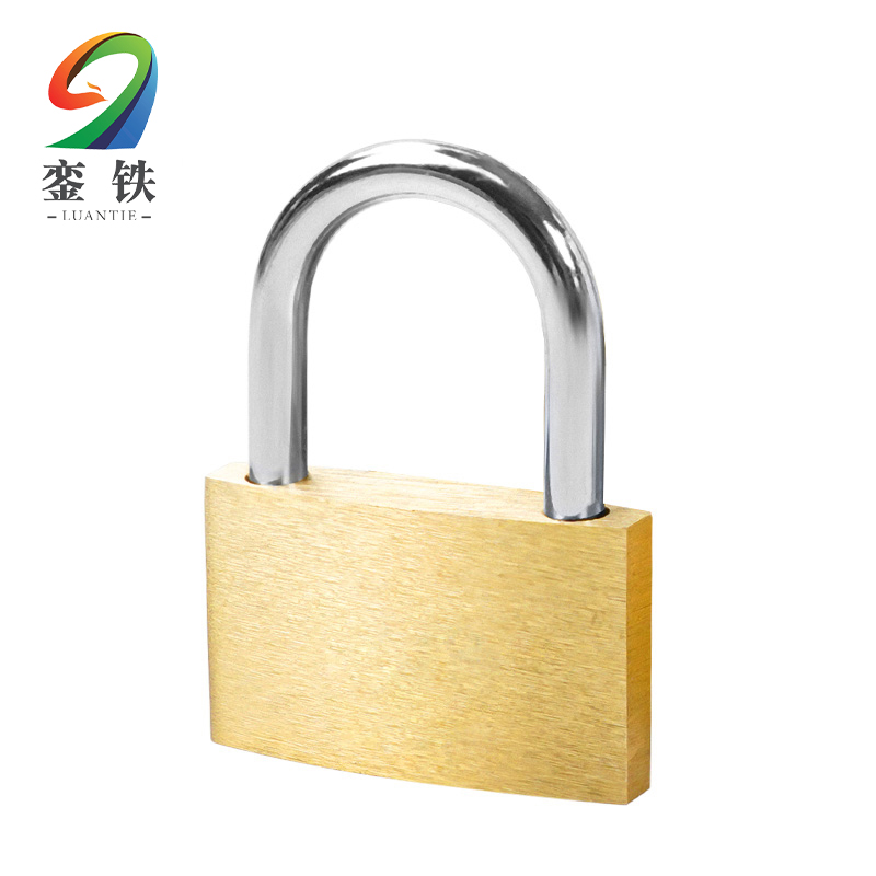 銮铁铜挂锁40mm单开把高清大图