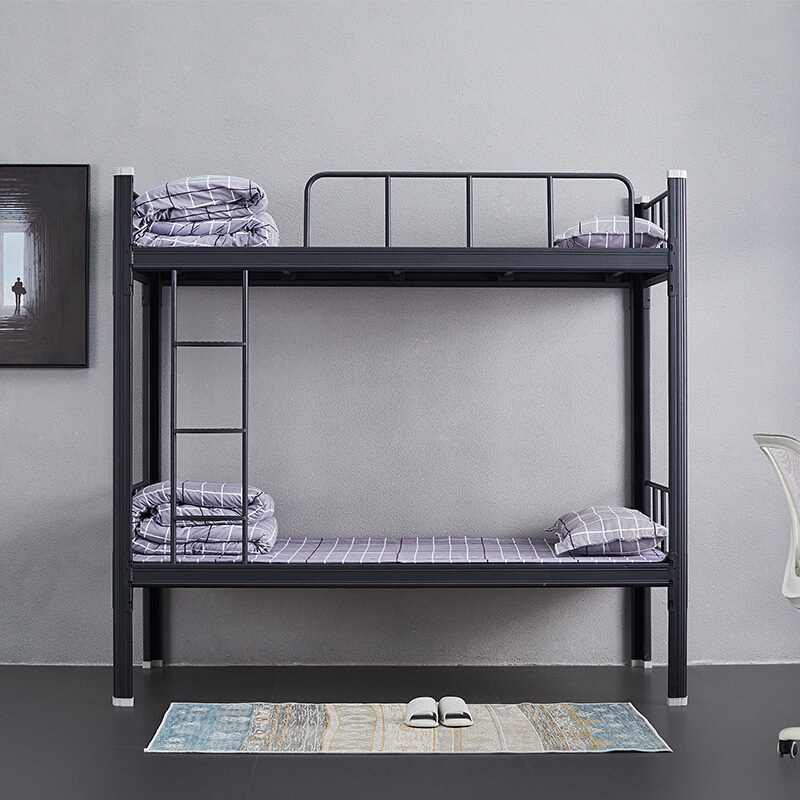 苏兴顺铁架床钢木床宿舍床黑色加厚型2000x900含床板