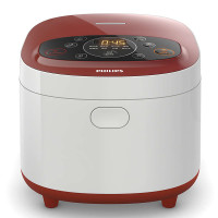 飞利浦（PHILIPS）电饭煲 HD4532 家用多功能智能4L 大容量电饭锅 智能微电脑控制 花蕊红