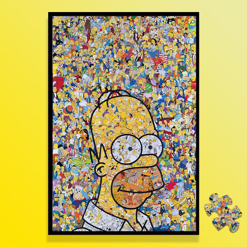 拼图海绵宝宝全家福比奇堡合照300片520片1000高难度成人大型减压 竖版 海绵宝宝 300片26x38cm默认代拼分图片