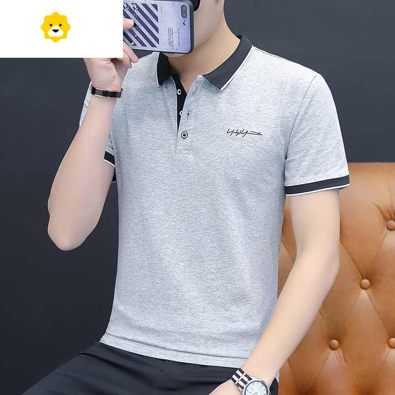 fish basket胖子短袖t恤男加肥加大半袖体恤6胖人大码男装肥佬polo衫