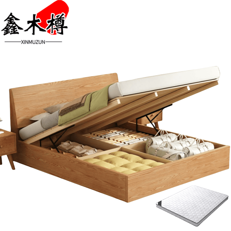 鑫木樽床+床垫200*150*85cm套