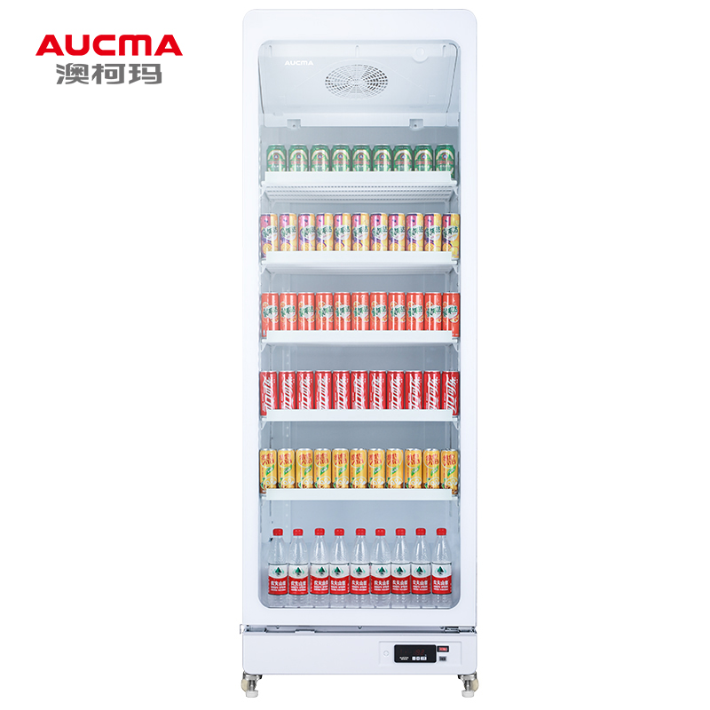 澳柯玛(AUCMA)SC-620高端风冷展示柜冷藏保鲜饮料柜商用冰箱超市啤酒单门冰柜高清大图