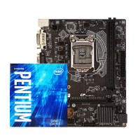 英特尔(intel) 奔腾 双核心 G4560 CPU 处理器 搭七彩虹H110M-K主板 套装 LGA 1151