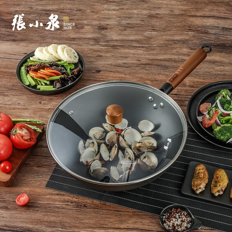 张小泉 C31960100 至味精铁锅 32cm高清大图