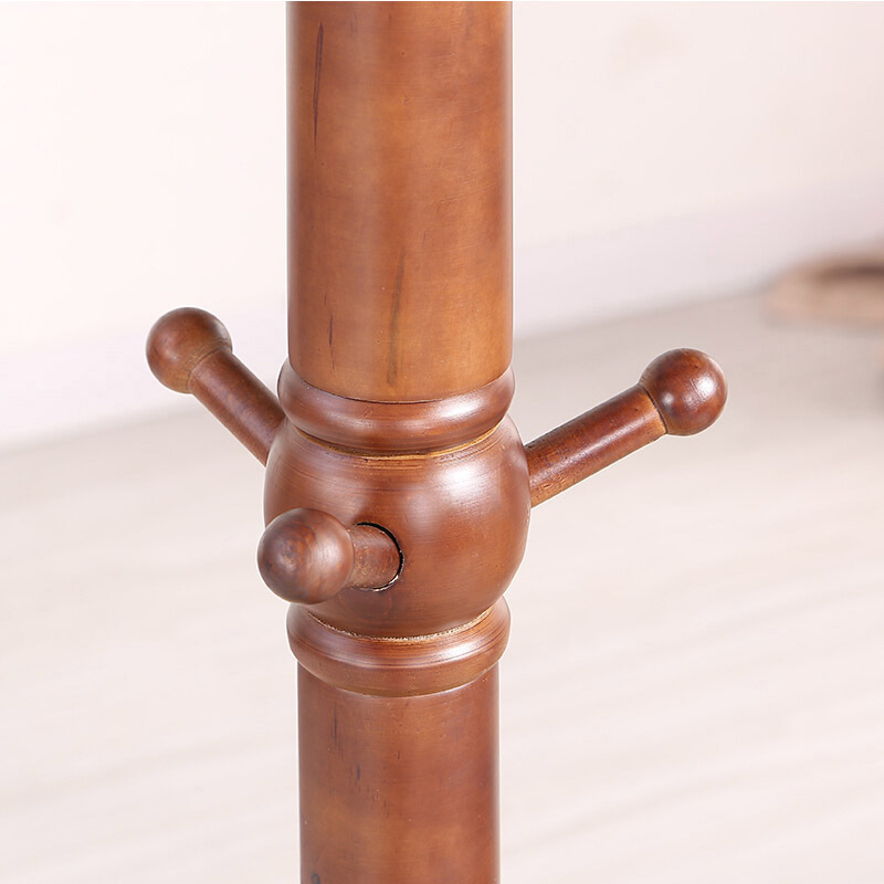 圣德列木质衣帽架挂衣架T-6 400*400*1750mm