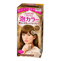 KAO花王Prettia染发剂 日本原装 黑发专用泡沫染发剂亮泽棕色染发膏108g